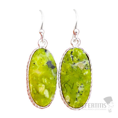 Lizardit náušnice striebro Ag 925 53651