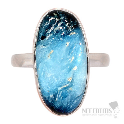 Glacierit prsteň striebro Ag 925 R54