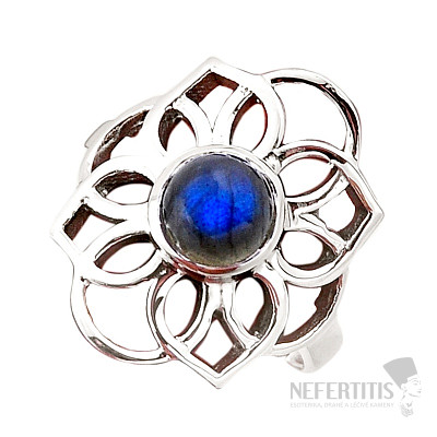 Labradorit-Regenbogenring Silber Ag 925 54920