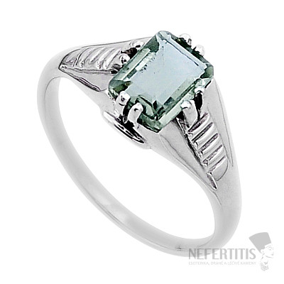 Grüner Amethyst - Prasiolith Ring Silber Ag 925 54928