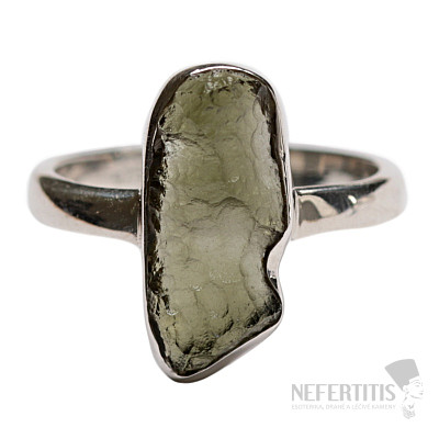 Vltavín prsteň striebro Ag 925 R566