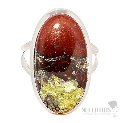 Dragon stone ring silver Ag 925 R59