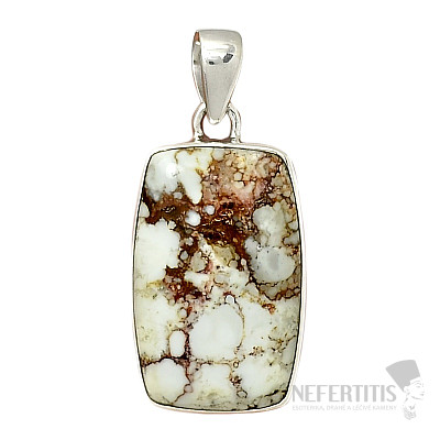 Magnesite Wild horse pendant silver Ag 925 P61
