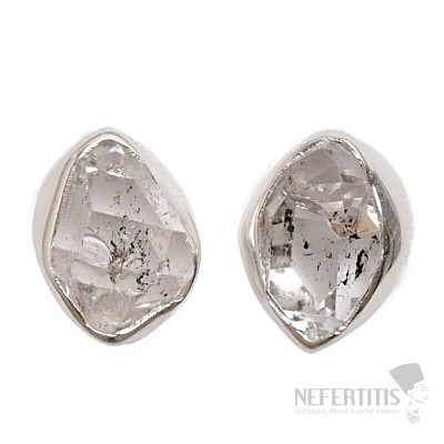 Herkimer Diamant Ohrringe Steine Silber Ag 925 E611
