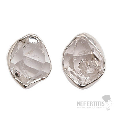 Herkimer Diamant Ohrringe Steine Silber Ag 925 E616