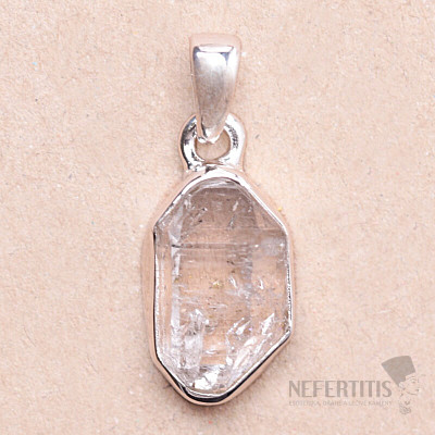 Herkimer diamant přívěsek stříbro Ag 925 LOT64