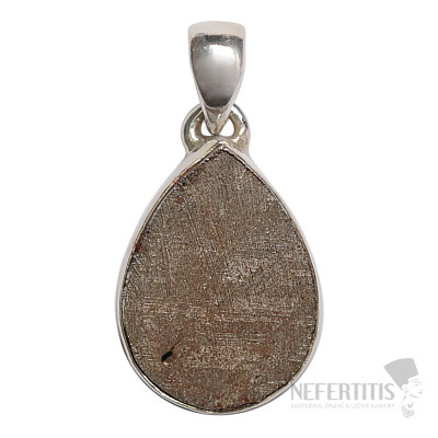 Meteorit Muonionalusta Anhänger Silber Ag 925 P641