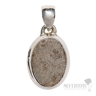 Meteorit Muonionalusta Anhänger Silber Ag 925 P670