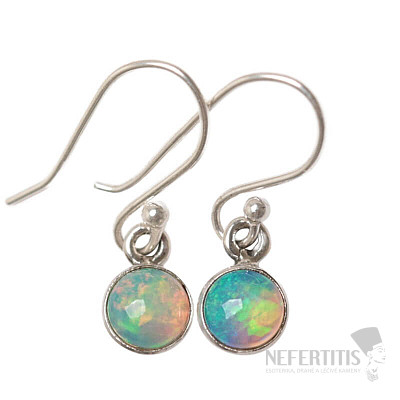 Opal Ethiopian earrings silver Ag 925 E671
