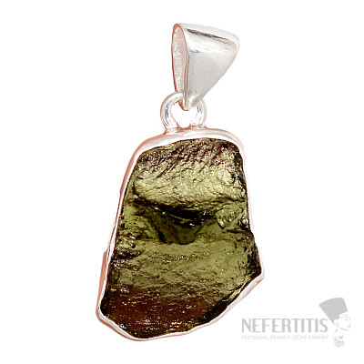 Moldavit Anhänger Silber Ag 925 P672