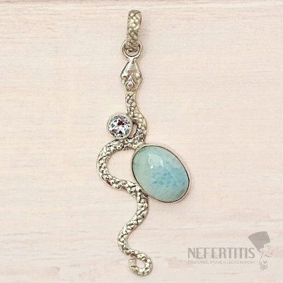 Larimar pendant silver Ag 925 69514