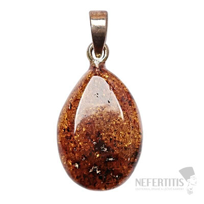 Amber pendant silver Ag 925 no. 7