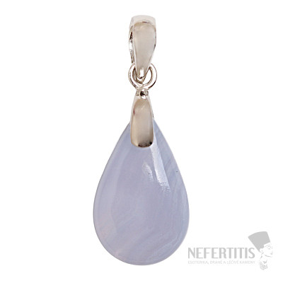 Agate lace blue pendant silver Ag 925 no. 7