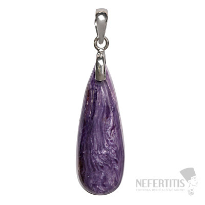 Charoite pendant silver Ag 925 no. 7