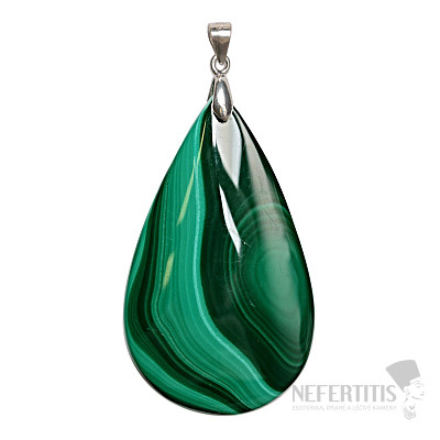 Malachit-Anhänger, Silber Ag 925 Nr. 7