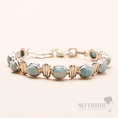 Larimar náramek stříbro Ag 925 LOT7