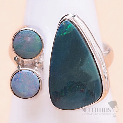 Opal Australischer Ring Design Silber Ag 925 LOT7