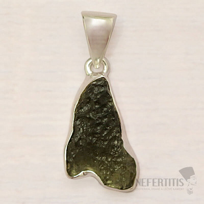 Moldavite pendant silver Ag 925 P707