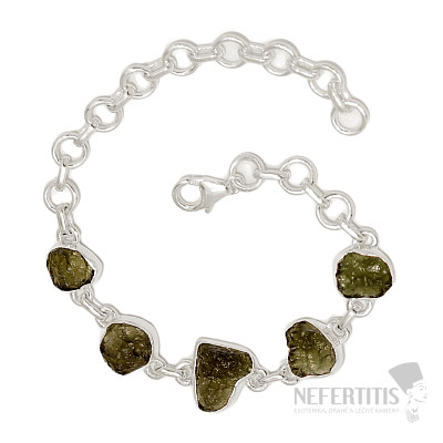 Vltavín bracelet silver Ag 925 B73