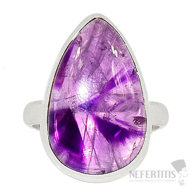 Amethyst star ring silver Ag 925 R731