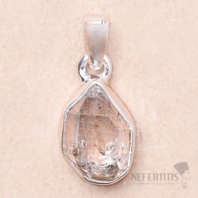 Herkimer diamant přívěsek stříbro Ag 925 LOT74