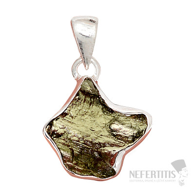 Moldavite pendant silver Ag 925 P752