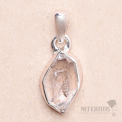 Herkimer diamant přívěsek stříbro Ag 925 LOT77
