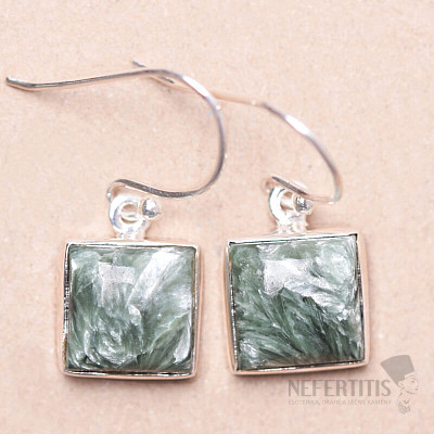 Serafinit-Ohrringe Silber Ag 925 E770