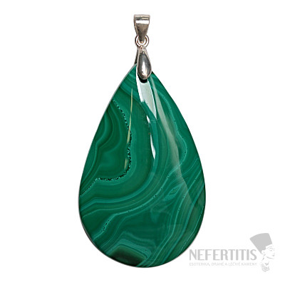Malachite pendant silver Ag 925 no. 8