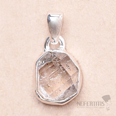 Herkimer diamant přívěsek stříbro Ag 925 LOT81