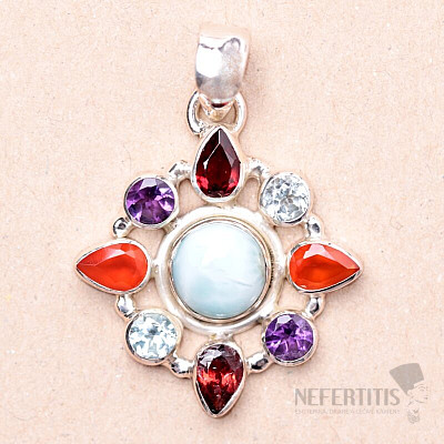 Larimar přívěsek stříbro Ag 925 81336