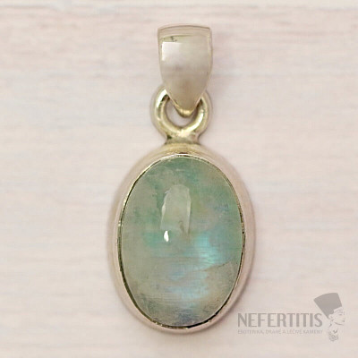 Moonstone blue pendant silver Ag 925 81572