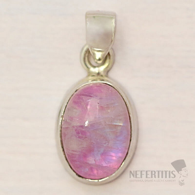 Mondstein rosa Anhänger Silber Ag 925 81573