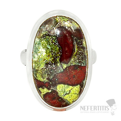 Dragon stone ring silver Ag 925 R83