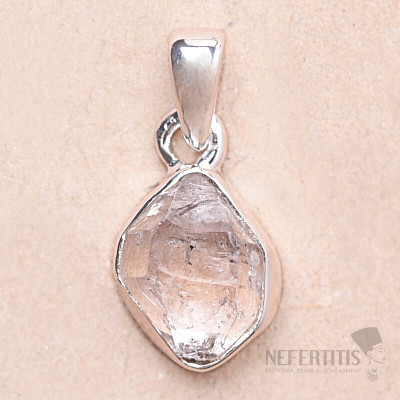 Herkimer diamant přívěsek stříbro Ag 925 LOT84