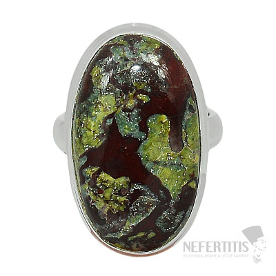 Dragon stone ring silver Ag 925 R85