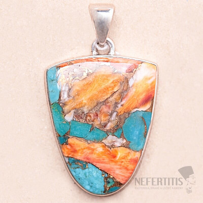 Spiny oyster conch pendant silver Ag 925 KO85