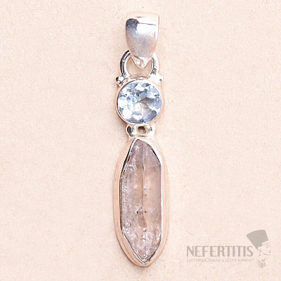 Herkimer diamant přívěsek stříbro Ag 925 85185