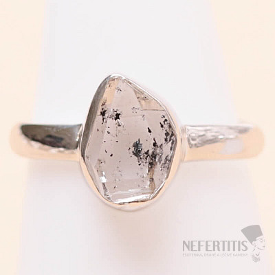 Herkimer diamant prsten stříbro Ag 925 LOT86