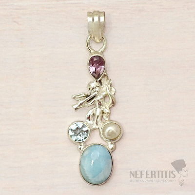 Larimar-Anhänger Silber Ag 925 86322