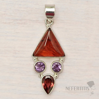 Jantár prívesok striebro Ag 925 86352