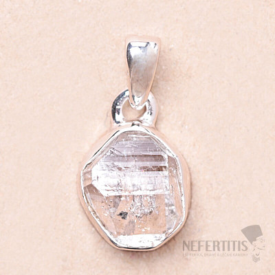 Herkimer diamant přívěsek stříbro Ag 925 LOT89