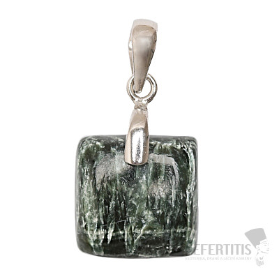 Seraphinite rhodium-plated pendant silver Ag 925 no. 9