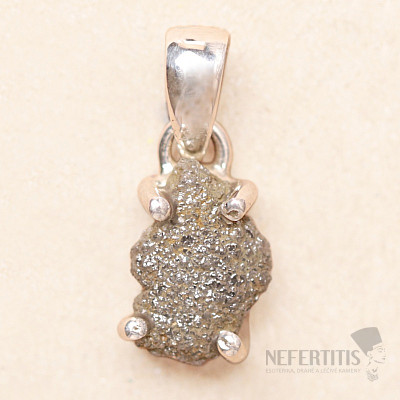 Diamond natural raw pendant silver Ag 925 LOT90