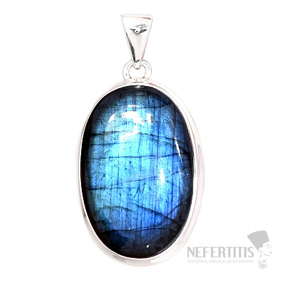 Labradorite rainbow pendant silver Ag 925 P90