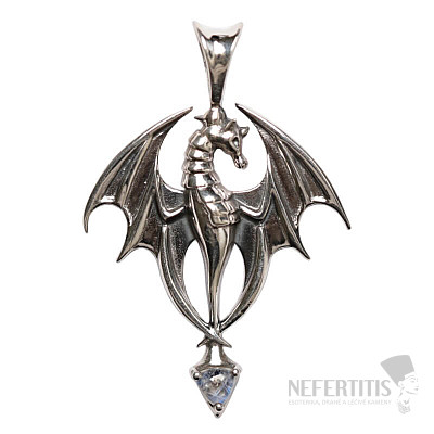 Designer pendant moonstone rainbow silver Ag 925 P92