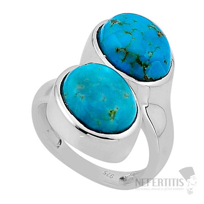 Tyrkys Mohave prsteň striebro Ag 925 54878