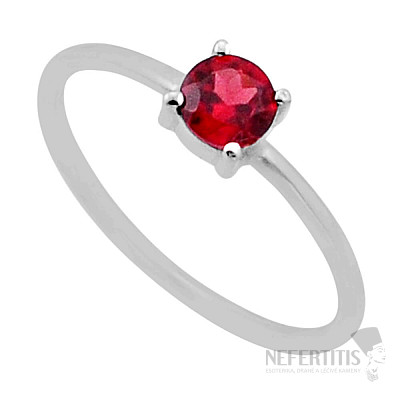 Garnet cut ring silver Ag 925 53111