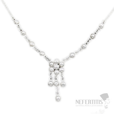 Pearl necklace silver Ag 925 91996