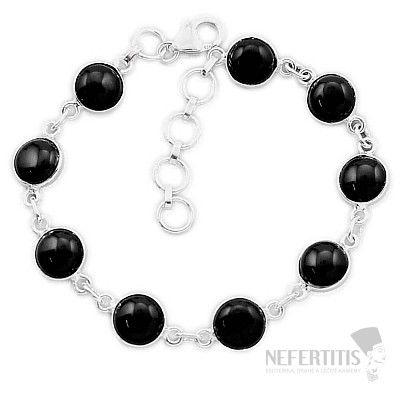 Onyx náramek stříbro Ag 925 41308